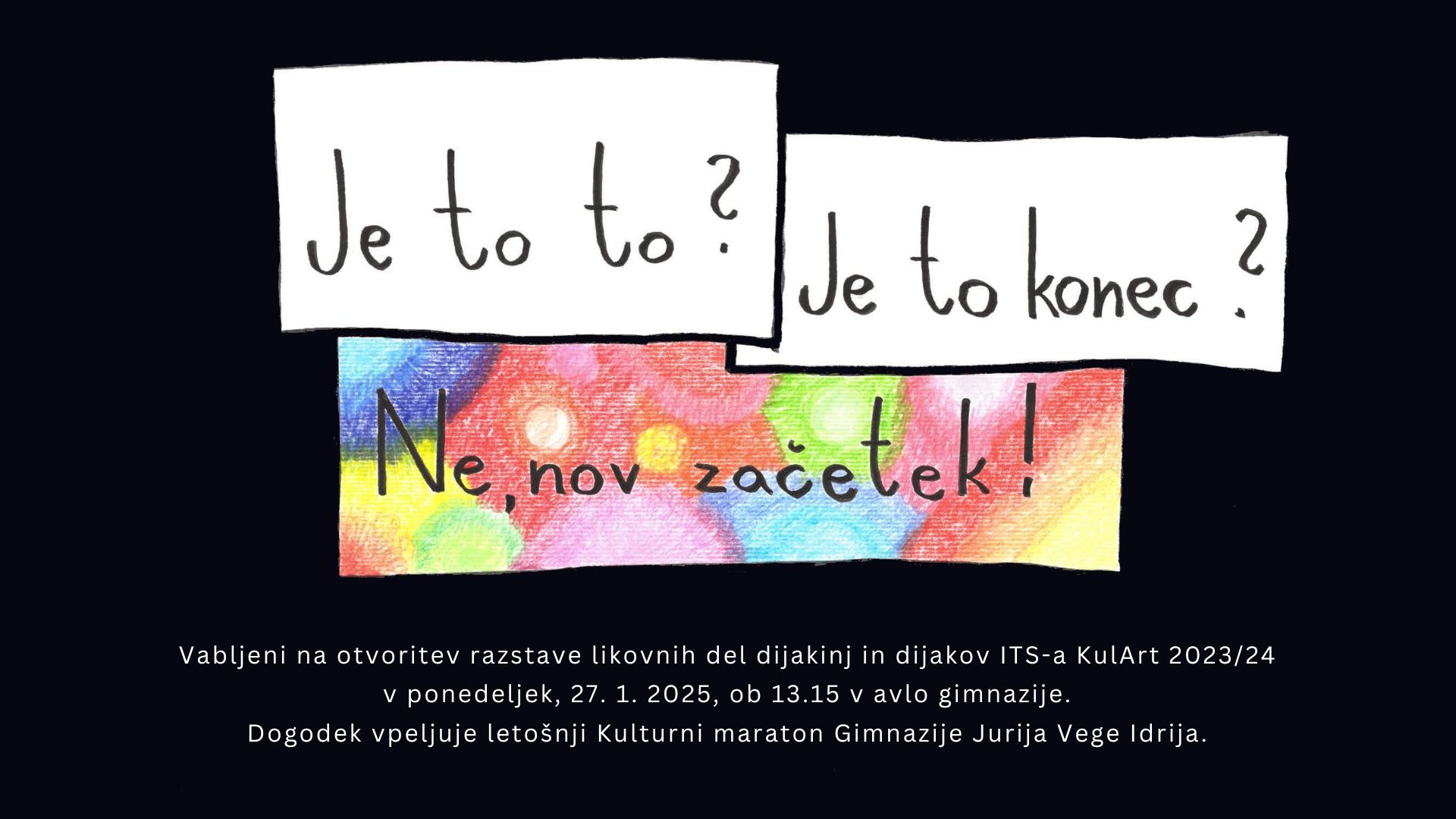 Vabilo na otvoritev razstave Vabilo na otvoritev razstave