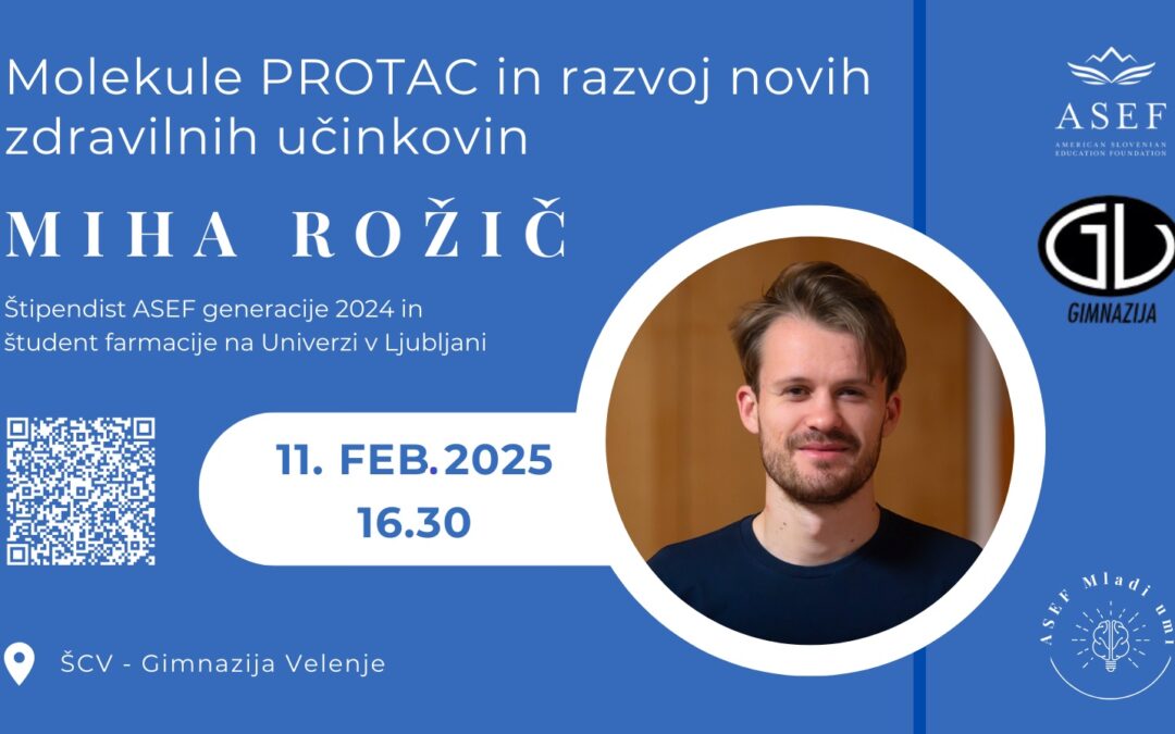 Miha Rožič: Molekule PROTAC in razvoj novih zdravilnih učinkovin