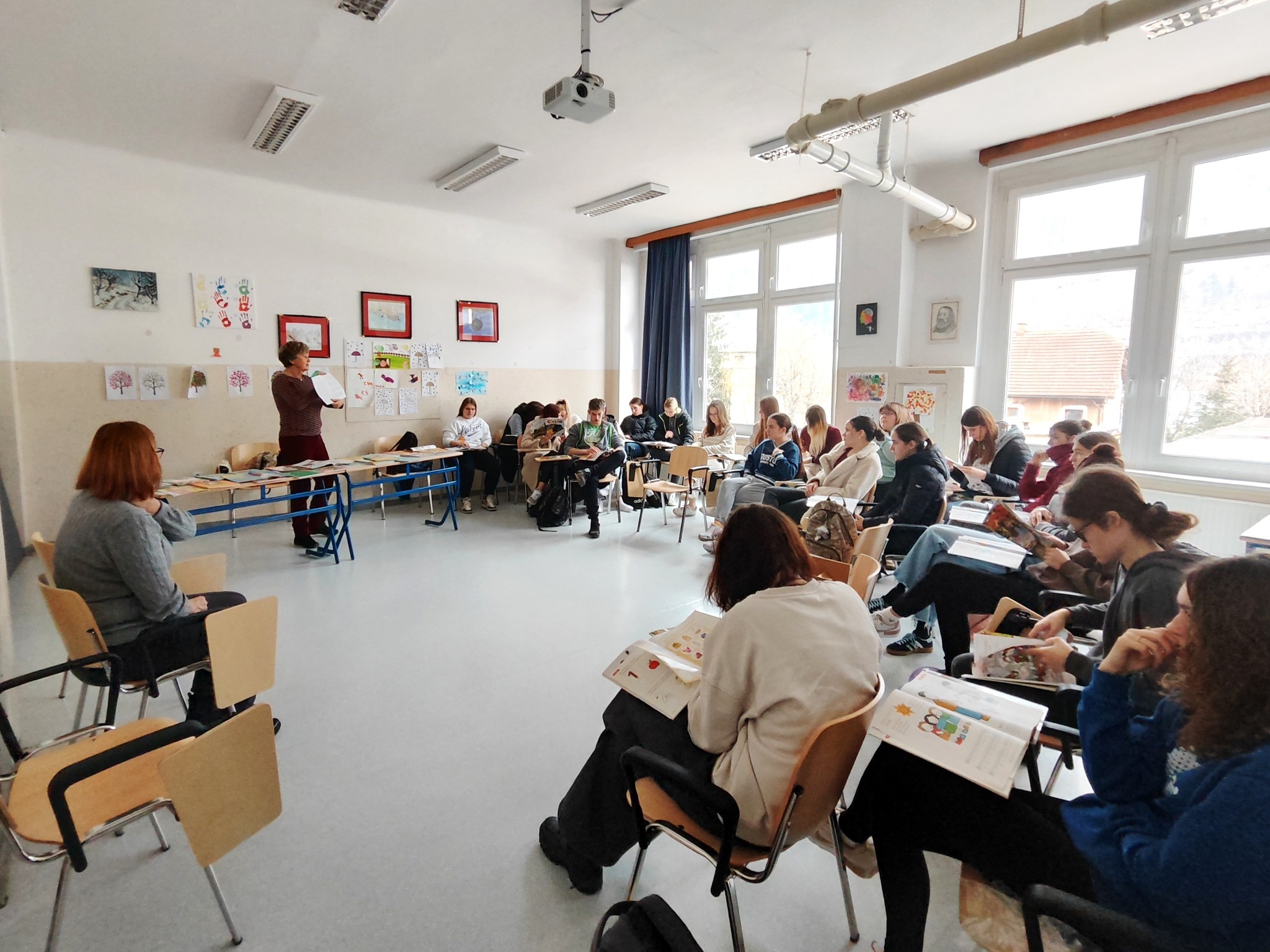 Obisk pisateljice Barbare Hanuš