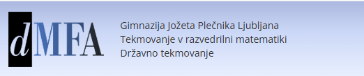 Državno tekmovanje iz razvedrilne matematike