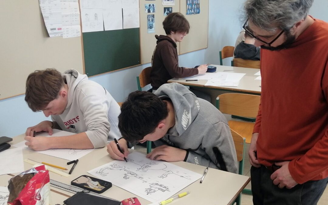 Delavnica stripa z ilustratorjem Davidom Krančanom