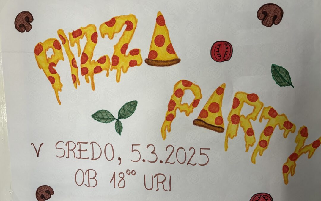 Pizza party v dijaškem domu