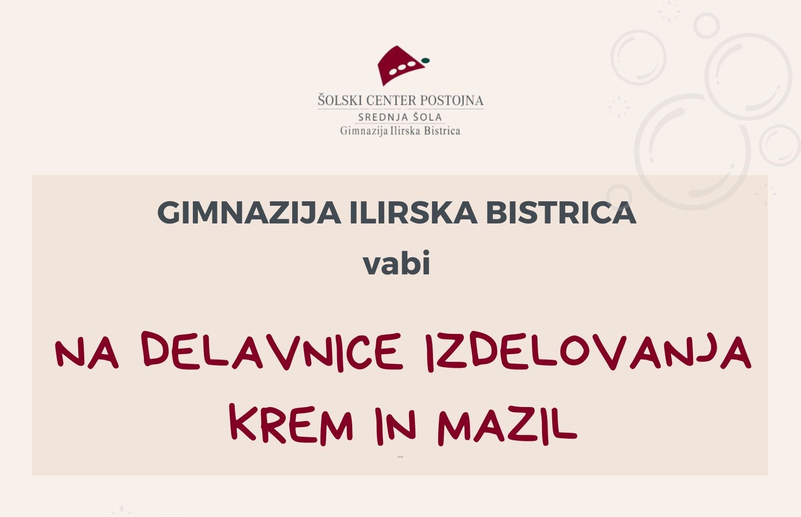 Delavnica izdelovanja krem in mazil