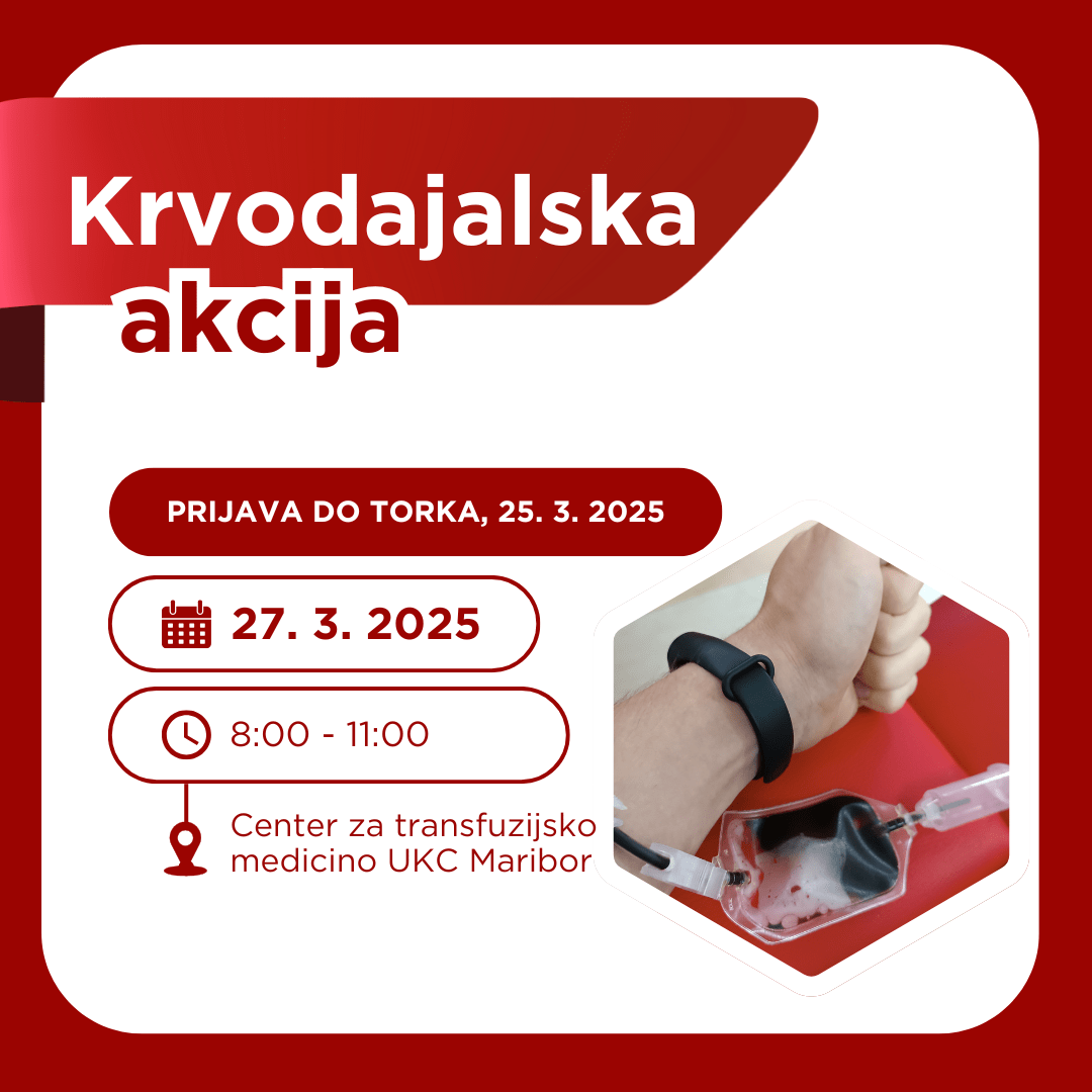 Krvodajalska akcija – četrtek, 27. 3. 2025