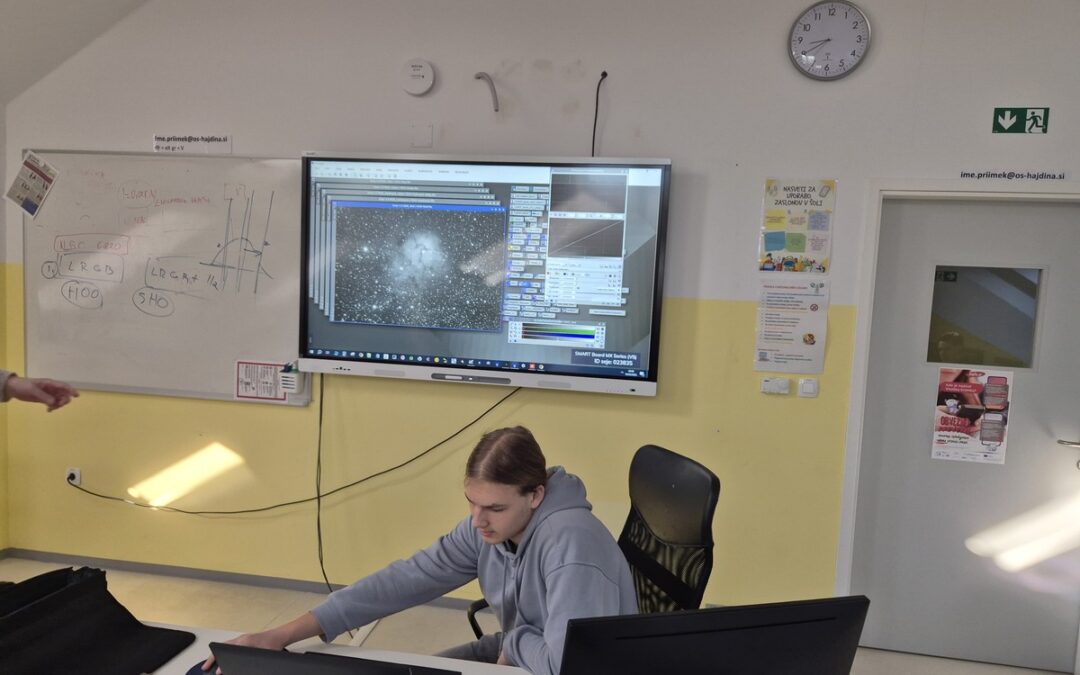 Dijaki Gimnazije Murska Sobota na delavnici astrofotografije