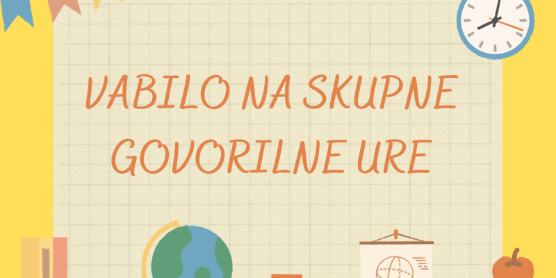 Vabilo na skupne govorilne ure