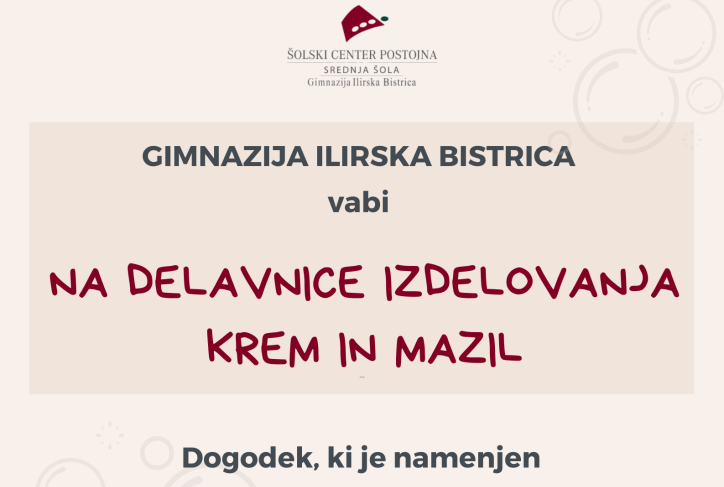 Delavnica izdelovanja krem in mazil