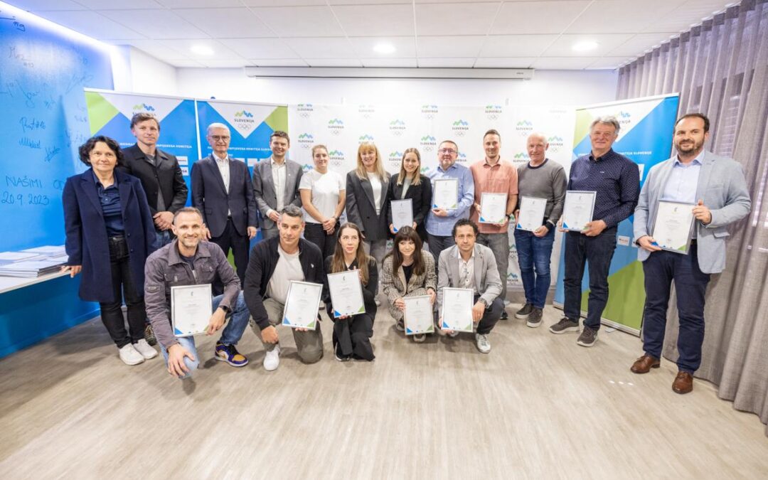 Podelitev certifikatov Športnikom prijazno izobraževanje