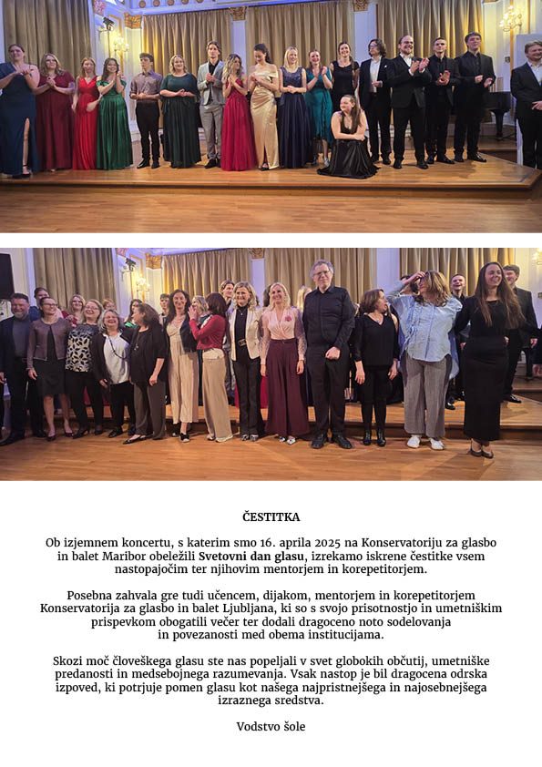 Čestitka za koncert ob Svetovnem dnevu glasu 2025 Čestitka za koncert ob Svetovnem dnevu glasu 2025