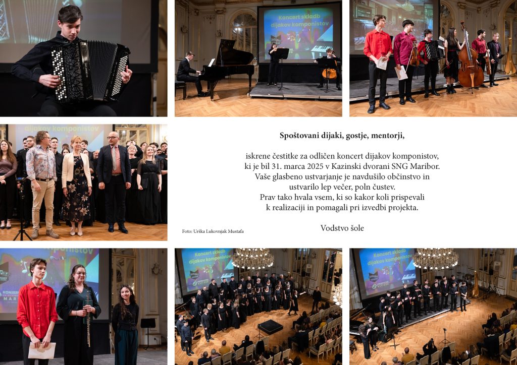 Čestitka za koncert dijakov komponistov 2025 Čestitka za koncert dijakov komponistov 2025
