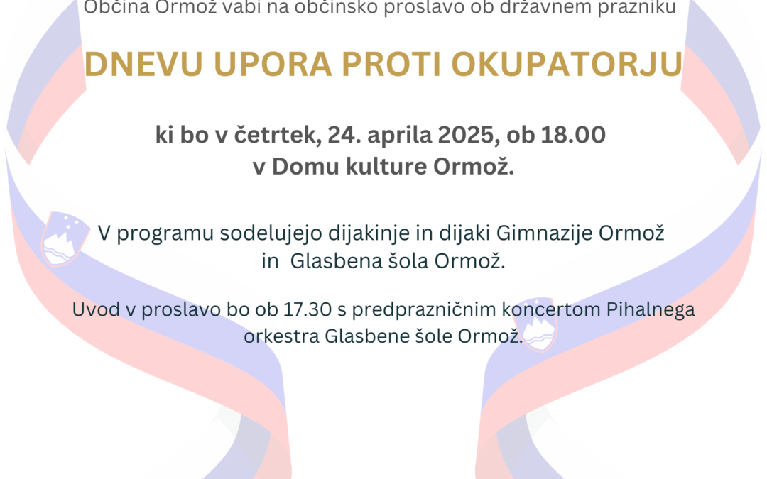 Vabilo na občinsko proslavo