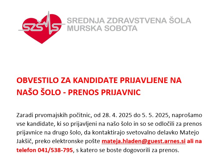 Prenos prijavnic