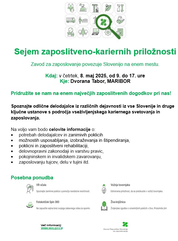 Sejem zaposlitveno-kariernih možnosti Sejem zaposlitveno-kariernih možnosti