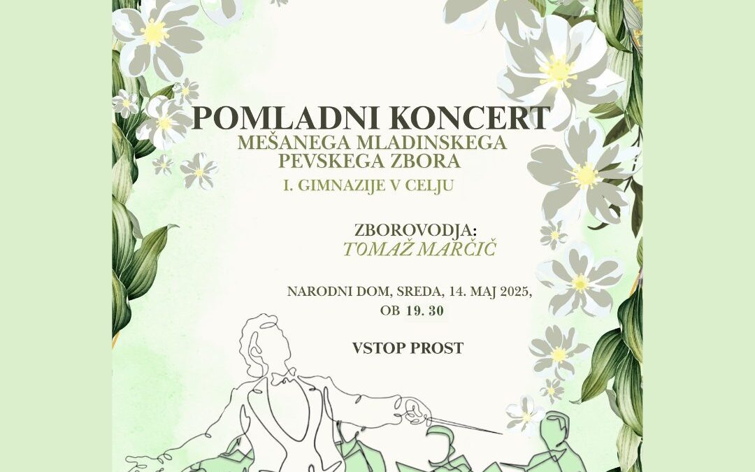Vabilo na Pomladni koncert našega pevskega zbora