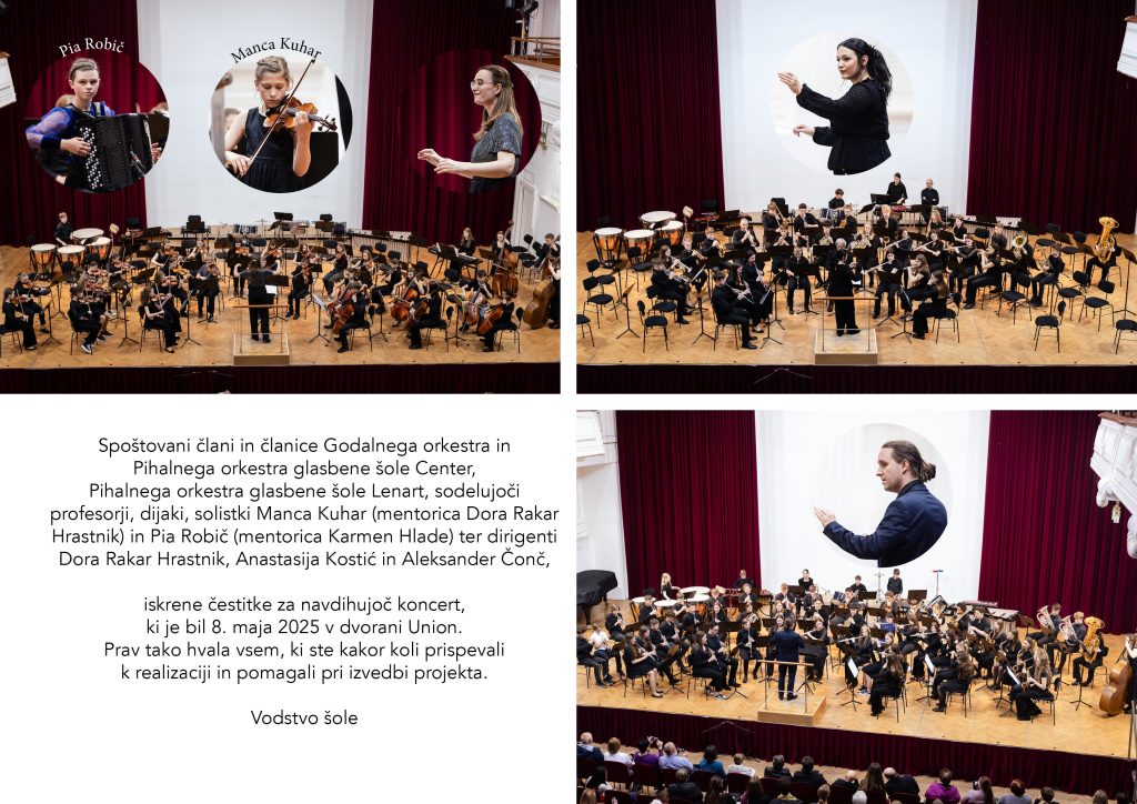 Čestitka za koncert orkestrov GŠ Čestitka za koncert orkestrov GŠ