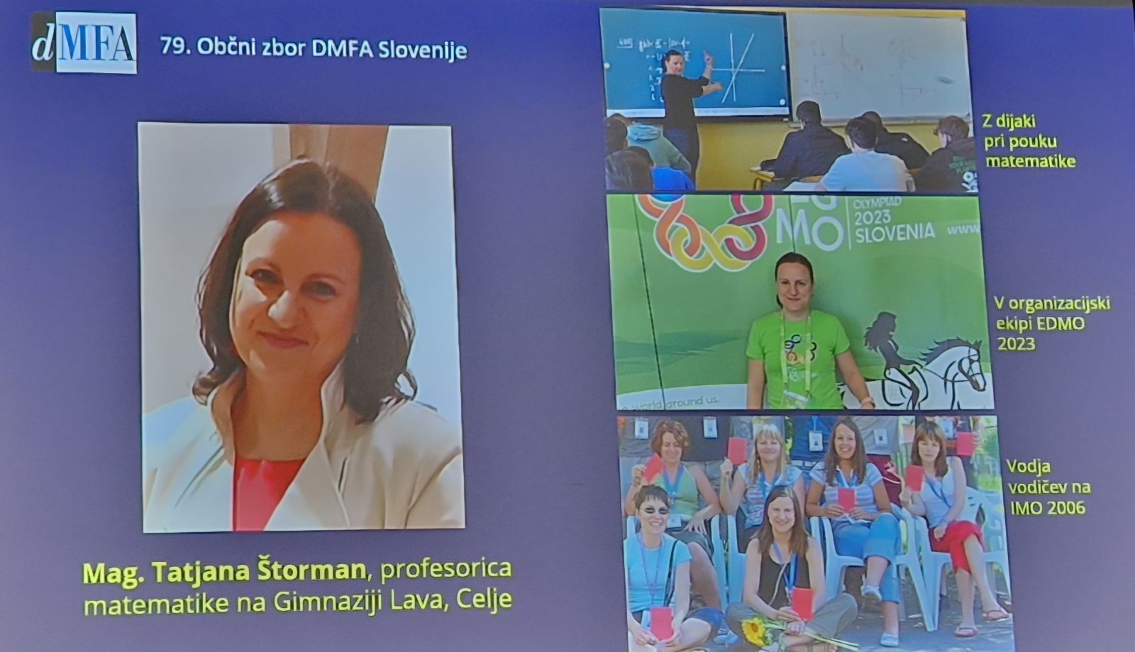 Čestitke profesorici Tatjani Štorman Čestitke profesorici Tatjani Štorman