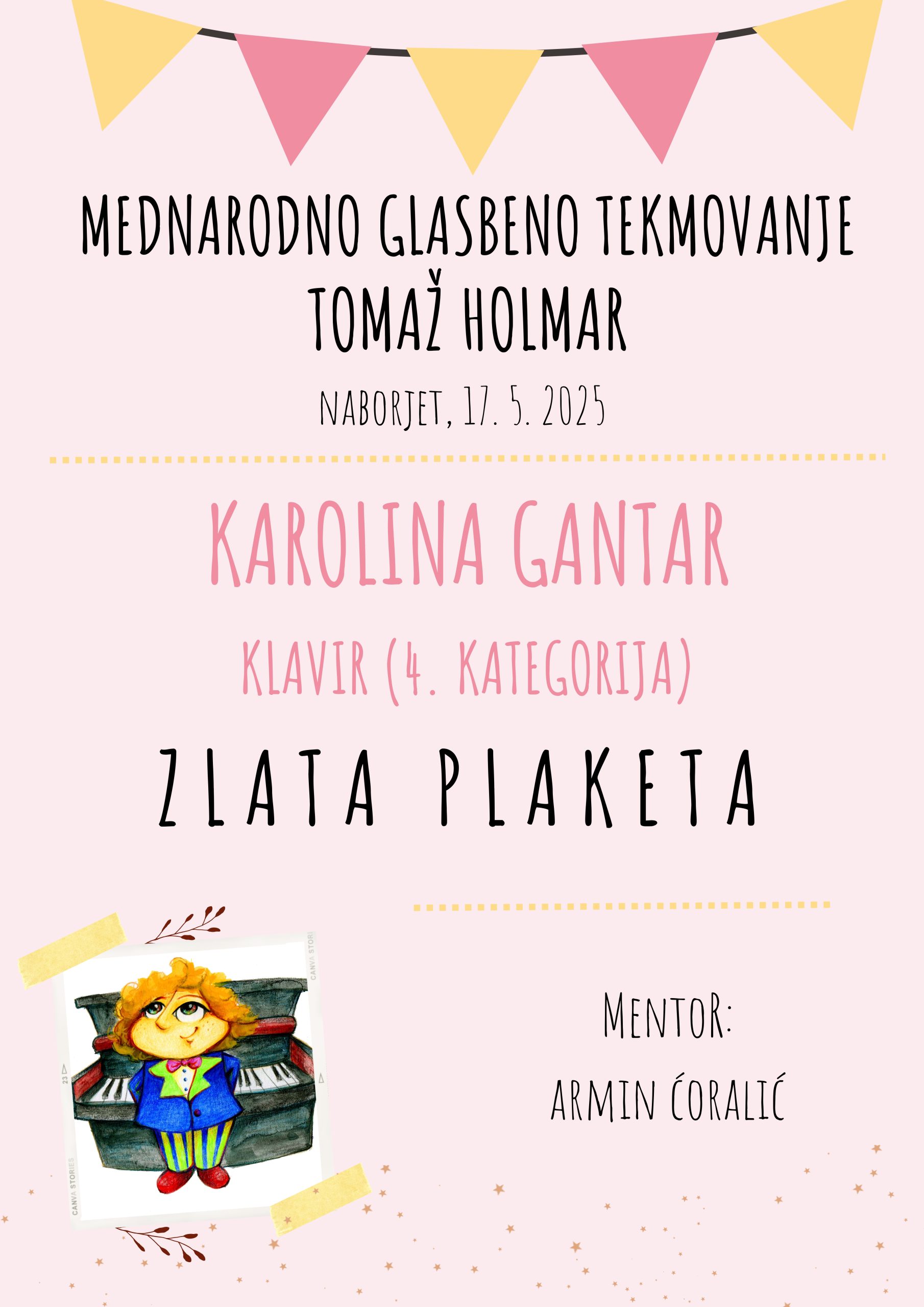 Velik uspeh Karoline Gantar Velik uspeh Karoline Gantar