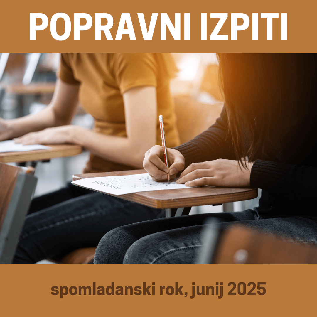 Razpored popravnih izpitov – spomladanski rok 2025 Razpored popravnih izpitov – spomladanski rok 2025