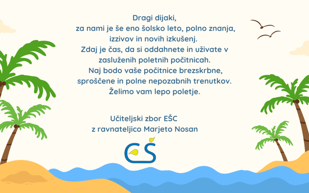 Poletne počitnice in uradne ure tajništva