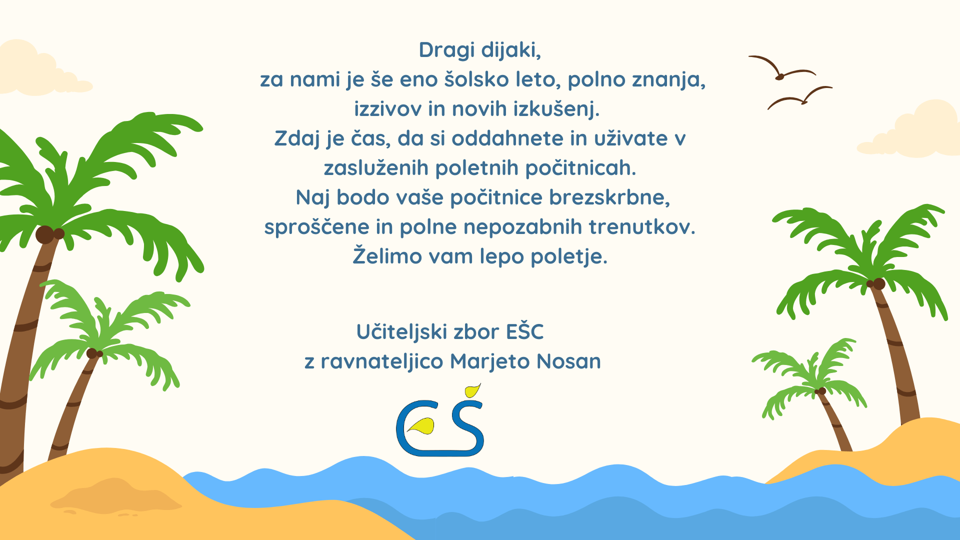 Poletne počitnice in uradne ure tajništva