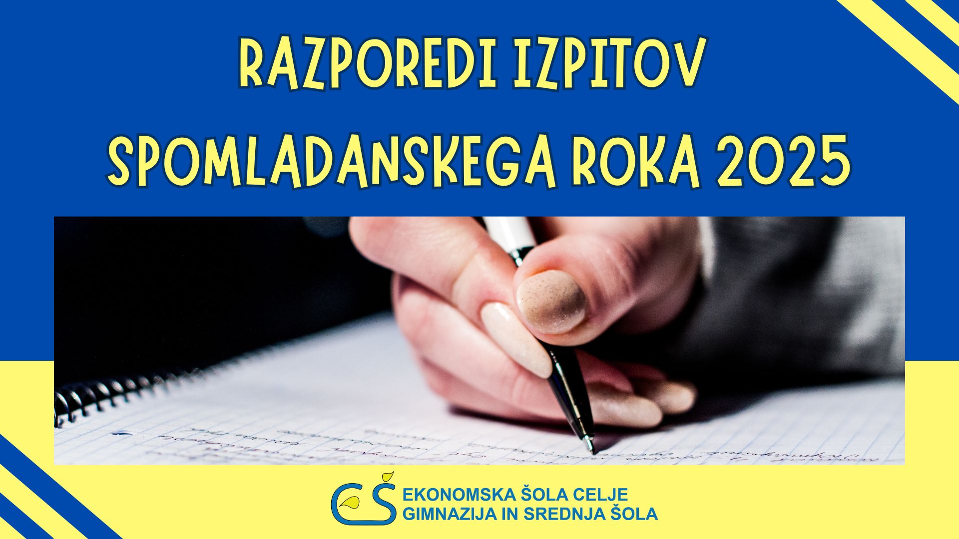 Razporedi spomladanskega izpitnega roka 2025