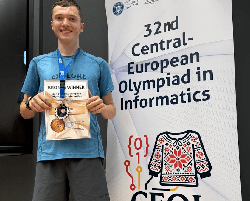 Bronasta medalja na srednjeevropski olimpijadi iz informatike