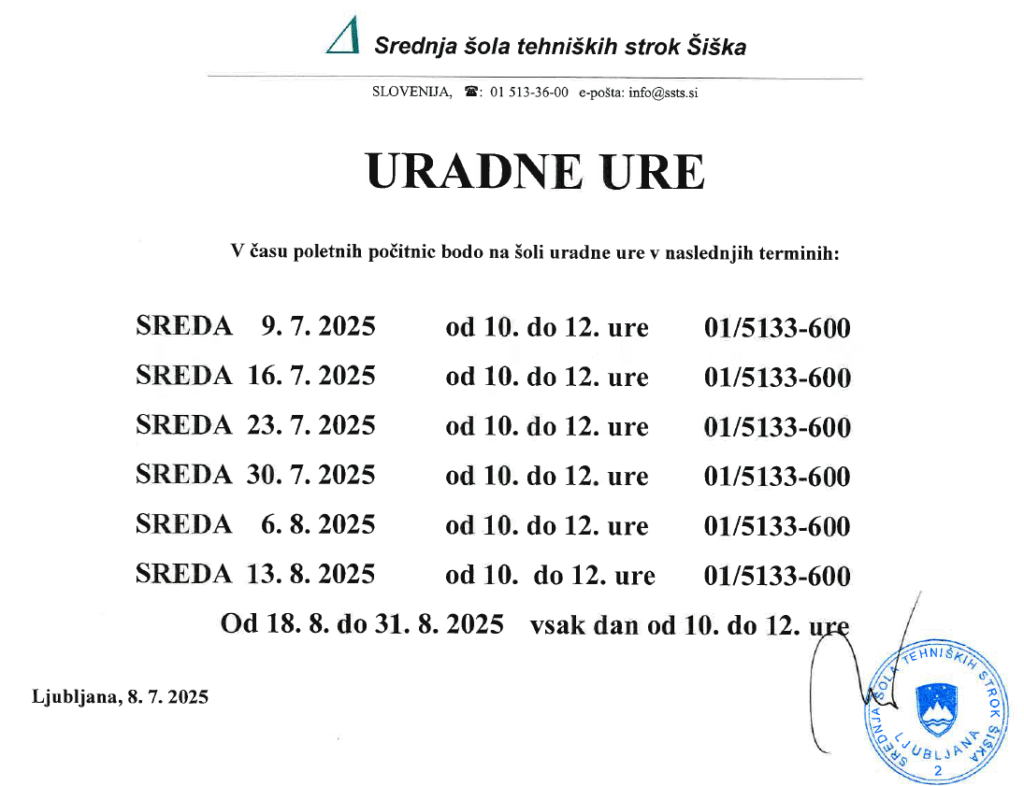 uradne ure