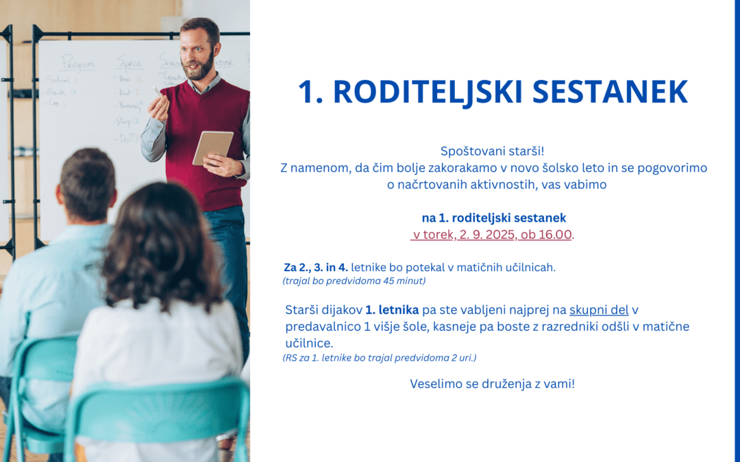 1. RODITELJSKI SESTANEK