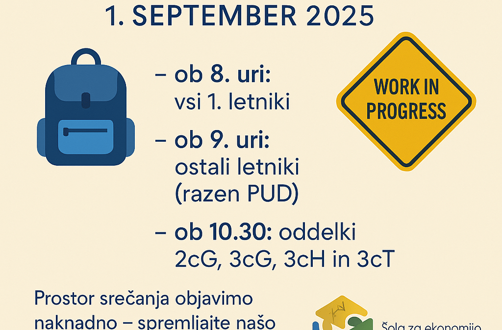 Prvi šolski dan