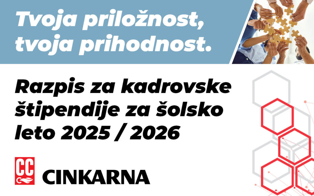 Razpis kadrovskih štipendij za šolsko leto 2025/2026