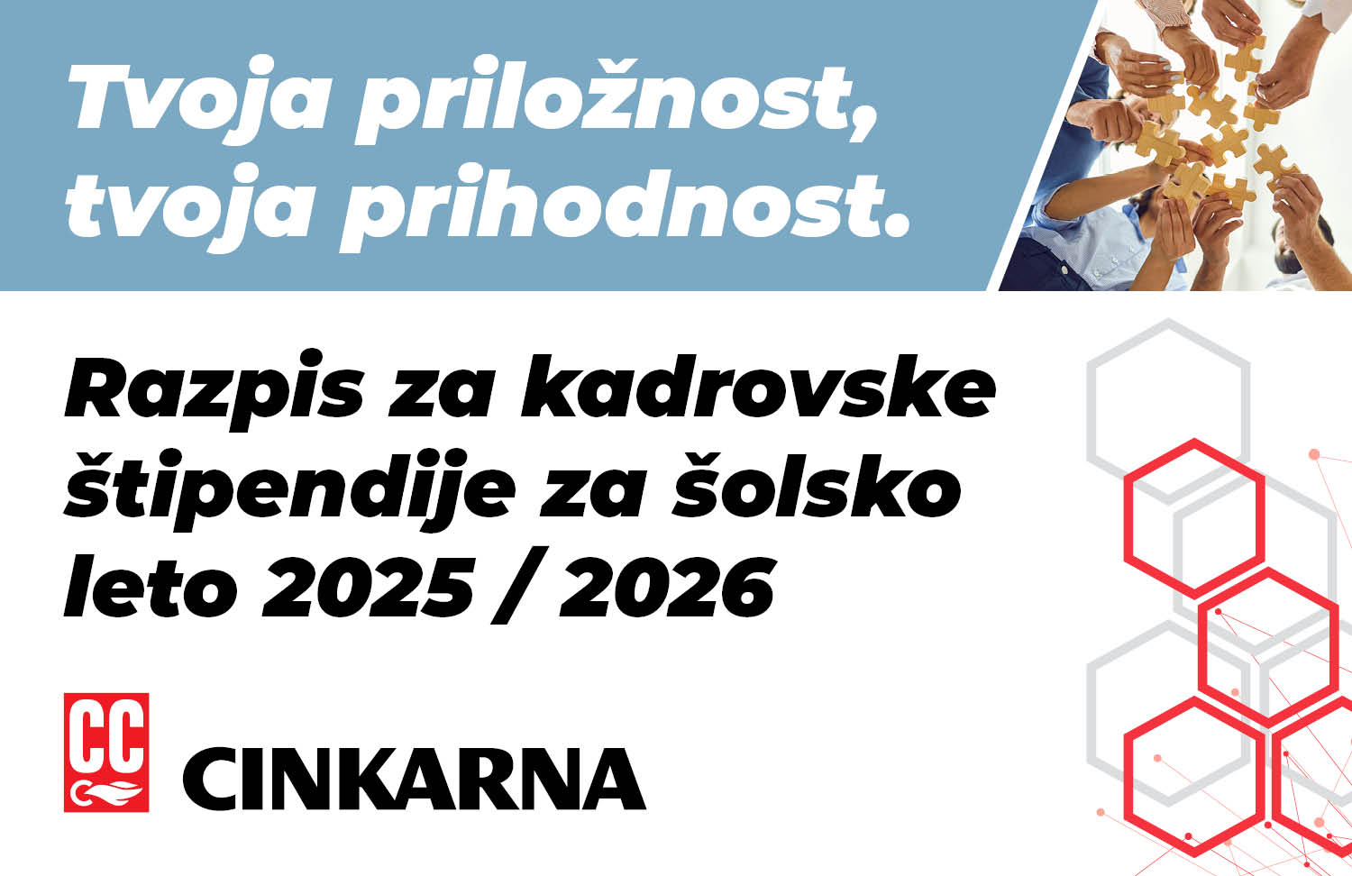 Razpis kadrovskih štipendij za šolsko leto 2025/2026 Razpis kadrovskih štipendij za šolsko leto 2025/2026