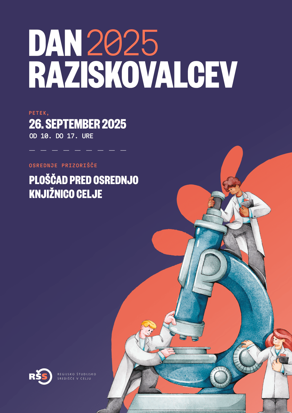Vabljeni na DAN RAZISKOVALCEV, v petek, 26. 9. 2025 Vabljeni na DAN RAZISKOVALCEV, v petek, 26. 9. 2025