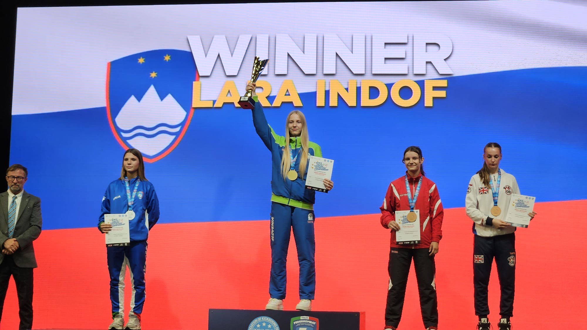 Evropska prvakinja Lara Indof