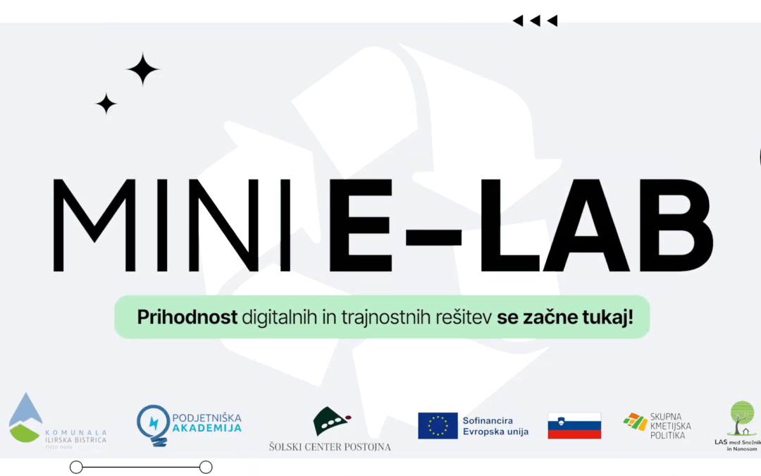 Dijaki Gimnazije Ilirska Bistrica uspešno predstavili projekt Mini e-lab na Bistriški tržnici 2025