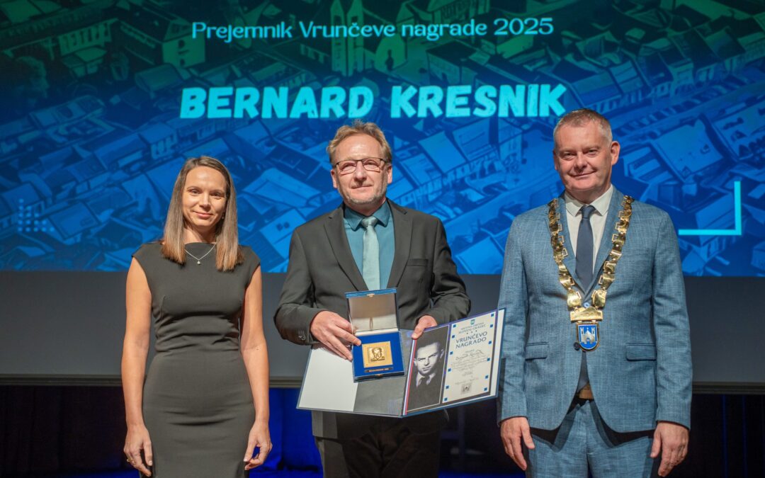 Prejemnik Vrunčeve nagrade je postal Bernard Kresnik