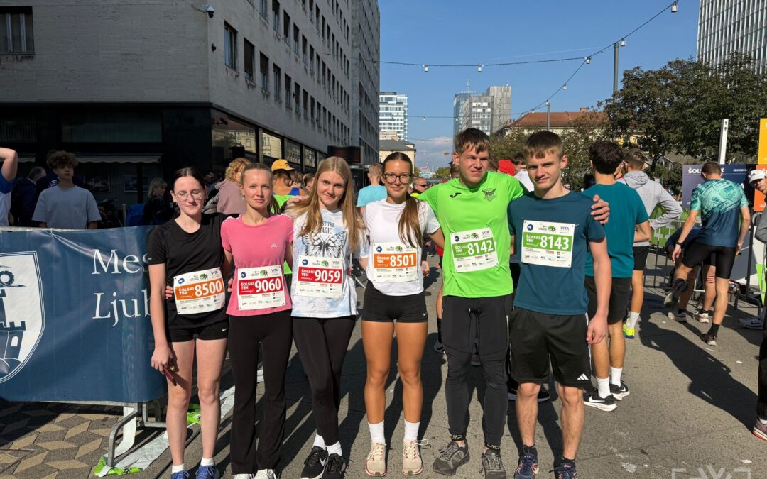 Udeležba dijakov in dijakinj na Sensodyne Šolskih tekih v okviru Ljubljanskega maratona