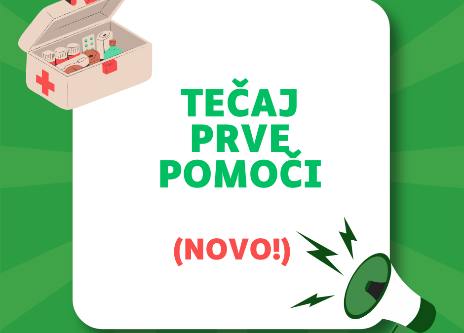 Novo obvestilo glede tečaja prve pomoči