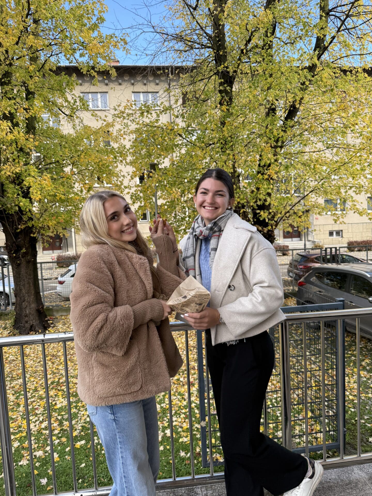 Jesenski dan na I. gimnaziji v Celju, ali pečen kostanj – 100 %, domače pecivo – 100 %, zabava in druženje – 100 % in telefon – 0 %