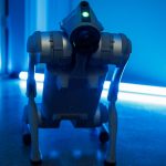 Na sliki je robot-pes.