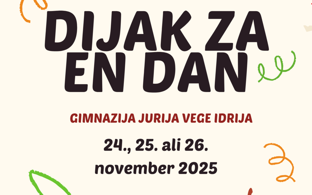 Postani dijak za en dan