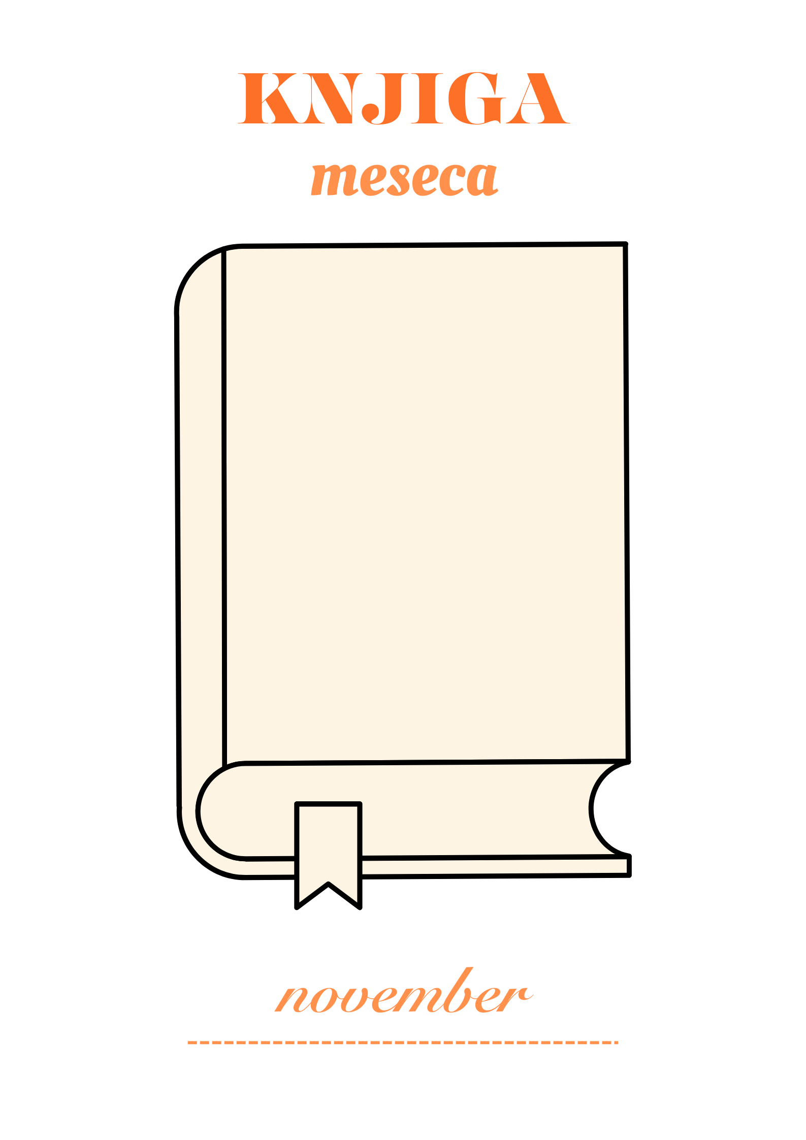 KNJIGA MESECA NOVEMBRA KNJIGA MESECA NOVEMBRA