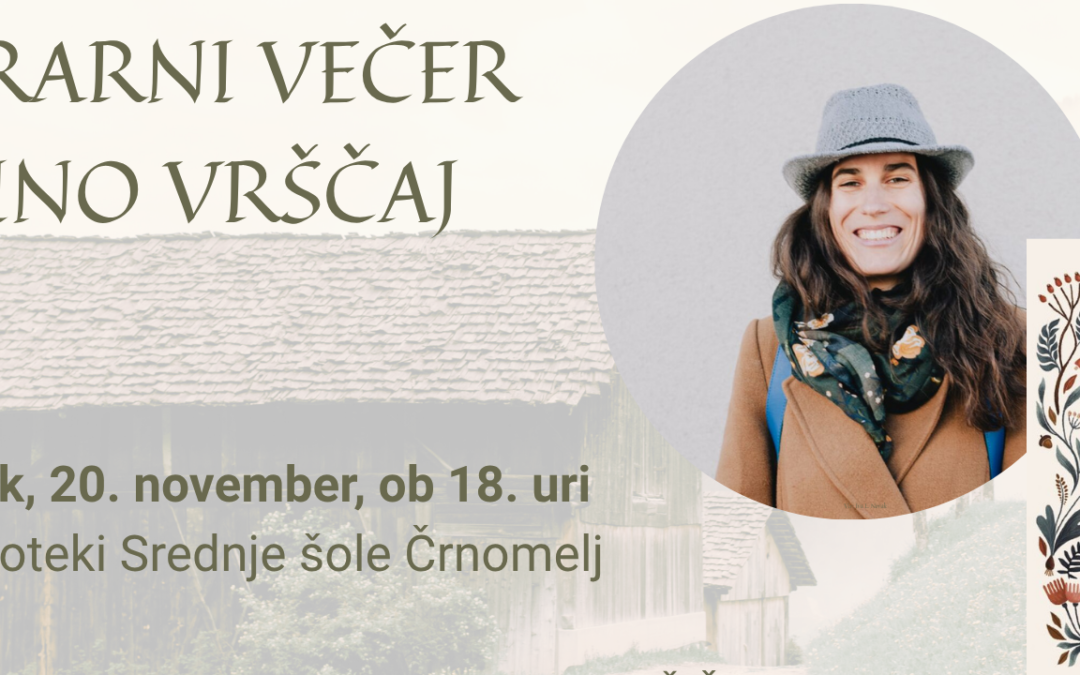 Literarni večer s Tino Vrščaj