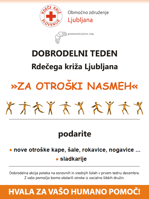Dobrodelna akcija Za otroški nasmeh Dobrodelna akcija Za otroški nasmeh