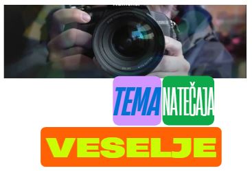 Nagradni fotografski natečaj »Veselje« 