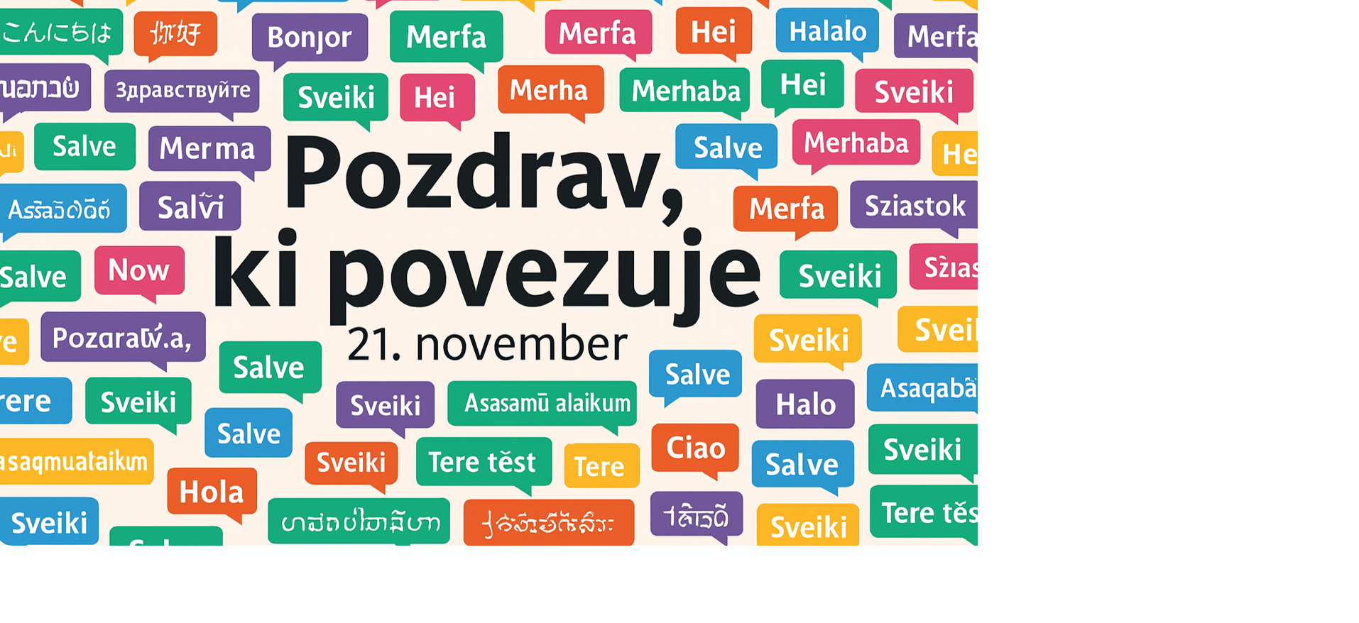 Pozdrav, ki povezuje