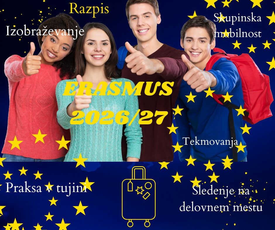 Razpis za mobilnost dijakov in zaposlenih Erasmus+ KA121-VET Razpis za mobilnost dijakov in zaposlenih Erasmus+ KA121-VET