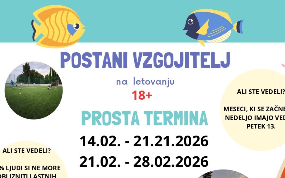 Zdravilišče RKS Debeli rtič – Postani vzgojitelj