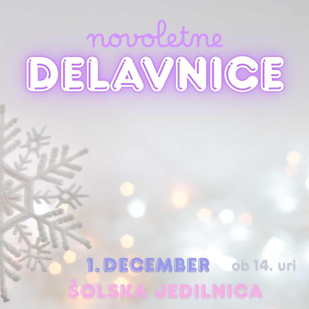 Novoletne delavnice – 1. december 2025 Novoletne delavnice – 1. december 2025