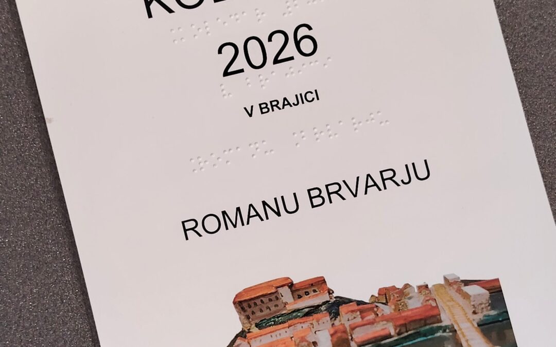Obvestilo za kupce koledarja v brajici 2026