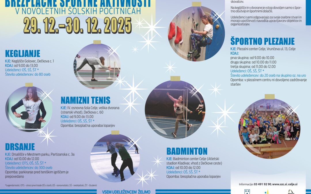 Aktivnosti med počitnicami